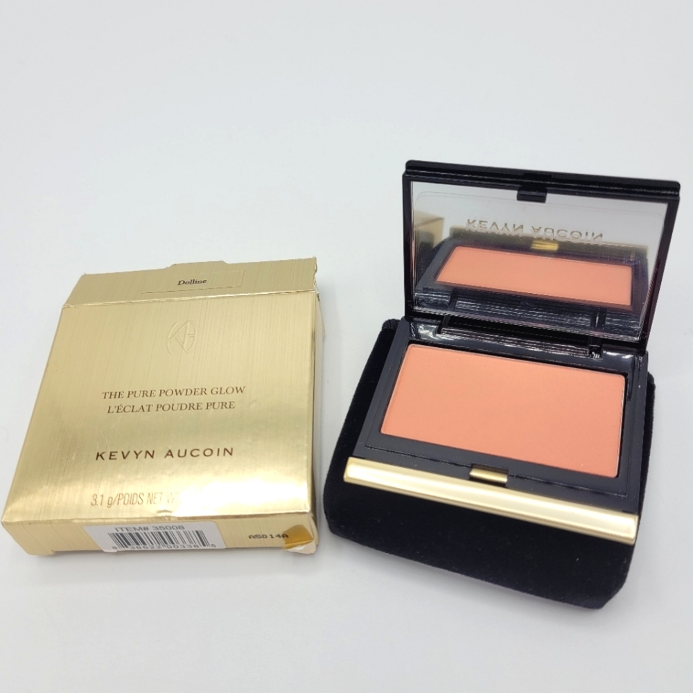 Kevyn Aucoin The Pure Powder Glow Satin Matte Blush Dolline (Apricot) 0.14oz